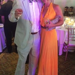 Yellow Haute Hippie formal dress